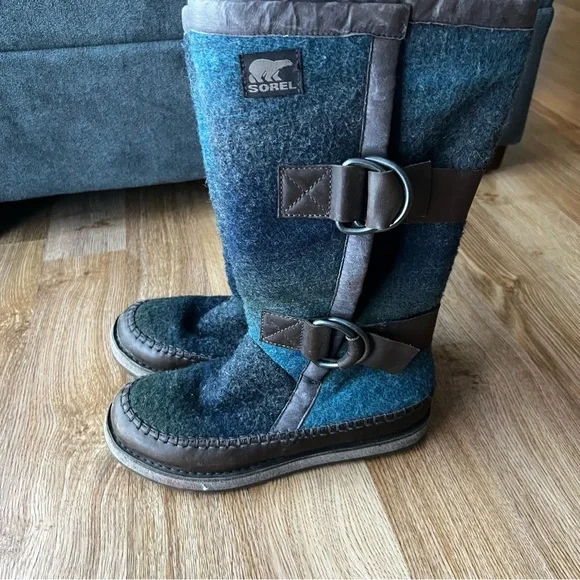 Sorel Shoes Sorel Chipahko Wool Blanket Boots Blue Green Brown
